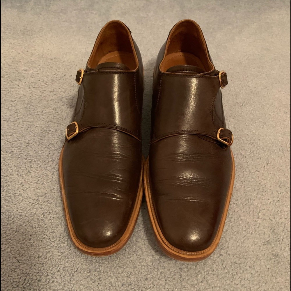 Johnston & Murphy Brown Monk Strap Size 9